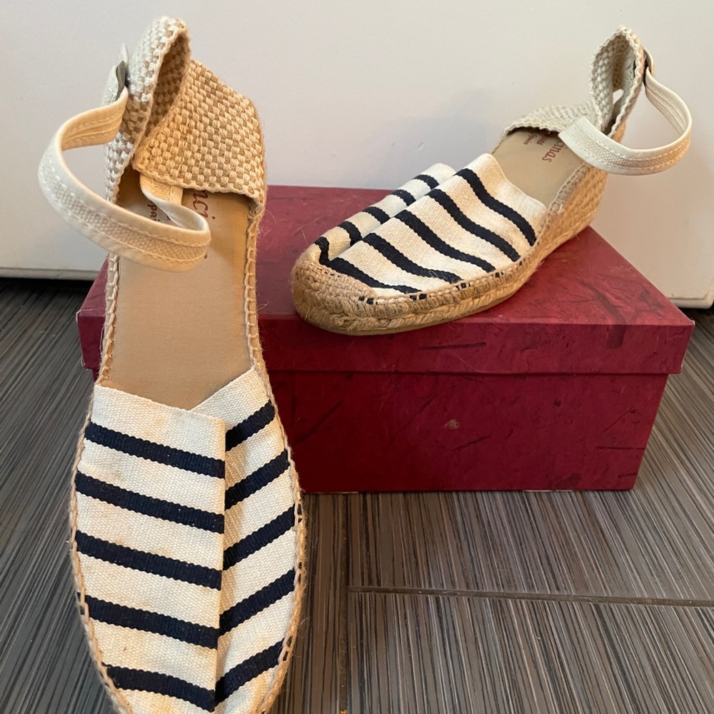 Handmade Spanish Striped Espadrille Sandals
